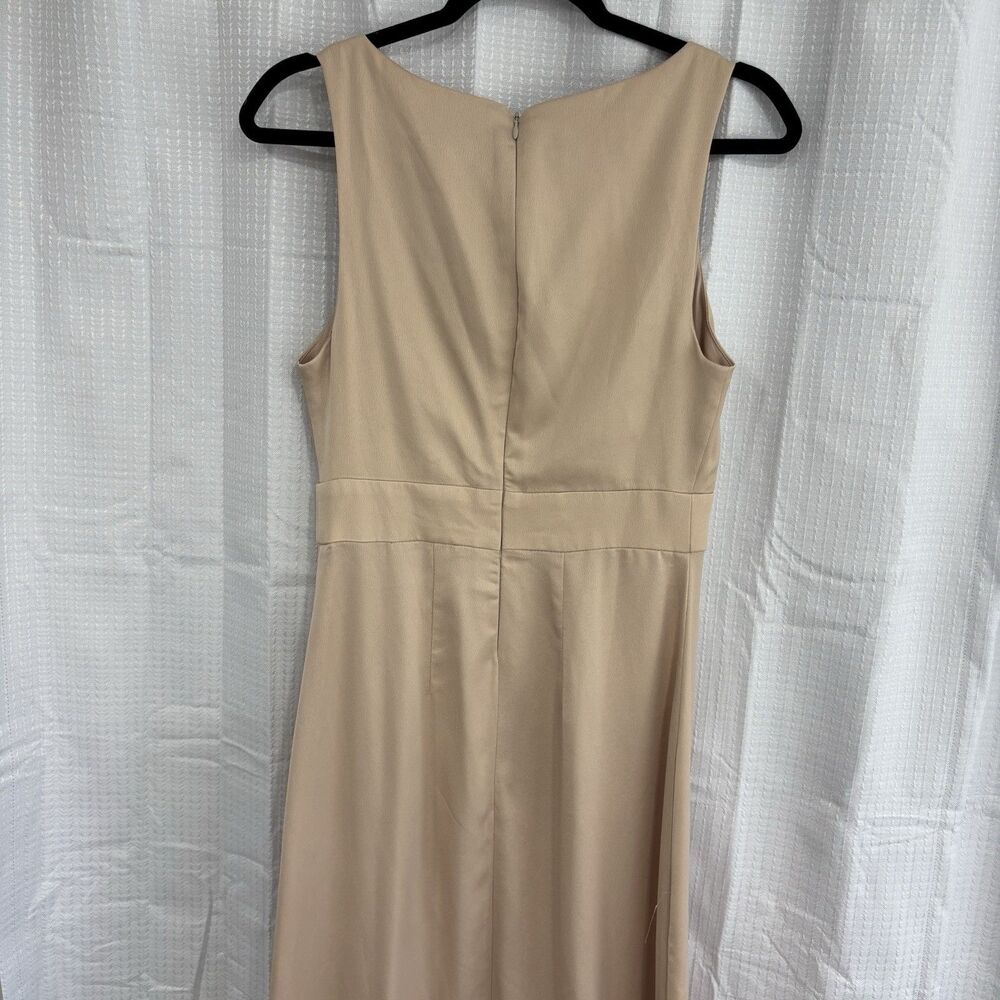 BHLDN Dress Size 4 Fairbanks Satin Anthropologie Formal Midi Maxi - Picture 6 of 10
